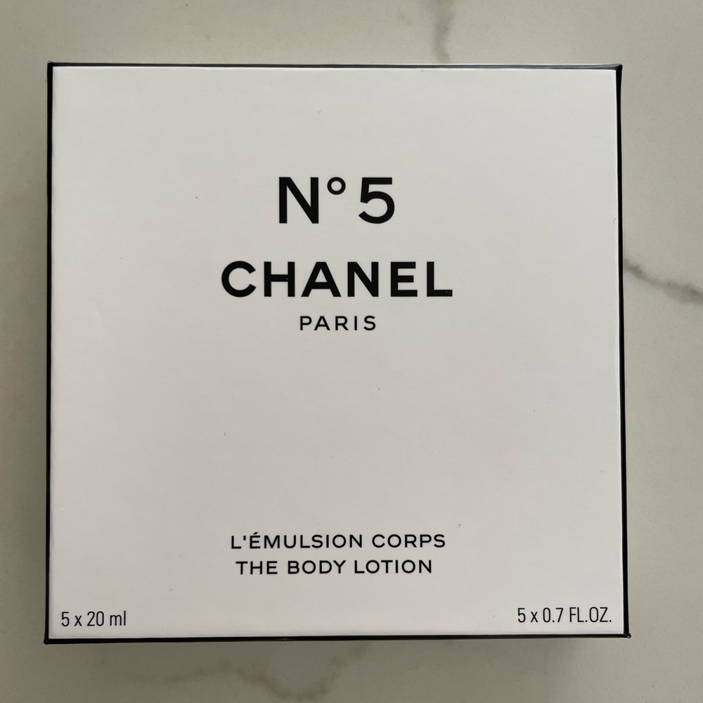 Chanel Factory 5 Body Lotion gift set 5 mini tubes